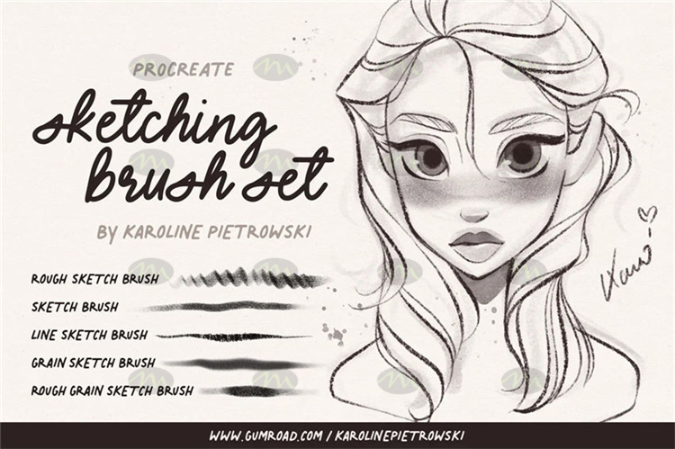 Procreate Pencil Brushes - Best Sketching Brushes for Procreate