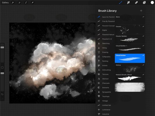 Free download Sky Clouds Space Brush Preset Procreate Brushes ...