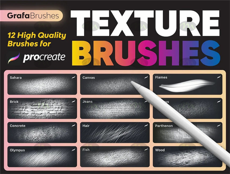 Fabric Textured Procreate Brush, Seamless, Realistic High