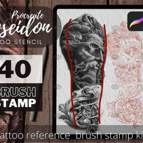 205 Ornaments brushes for procreate vol2  tattoo stamps mandala f  TATTOO  PROCREATE