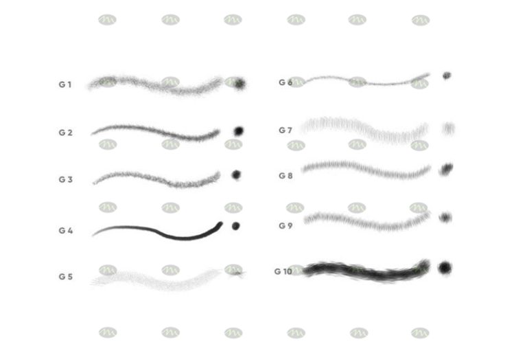 Free download 10 sketch brushes for Procreate Procreate brushes