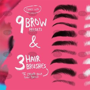 eyebrow procreate brush free
