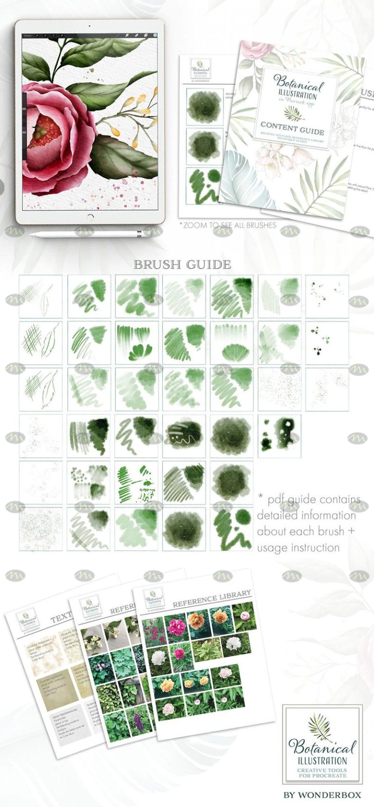 Free download Procreate botanical and floral watercolor brushes set ...