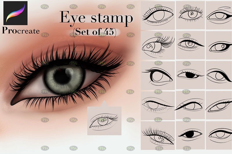 eye stamp procreate free