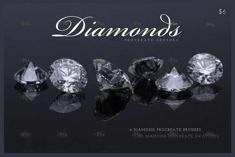 free diamond brushes procreate