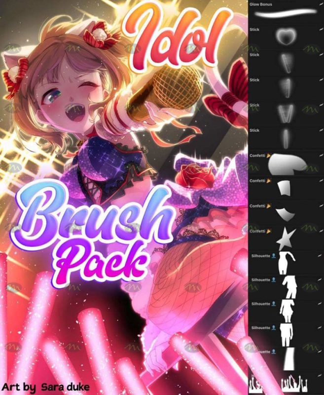 Free download Procreate stage effect brushes Procreate brushes