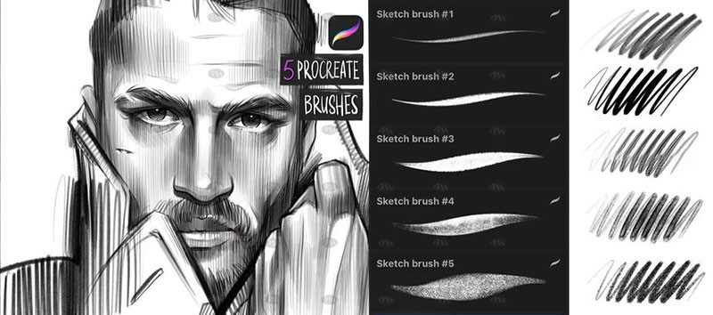 Buy Hatters Sketch Procreate Sketch Brushes Including Pencil Online in  India  Etsy