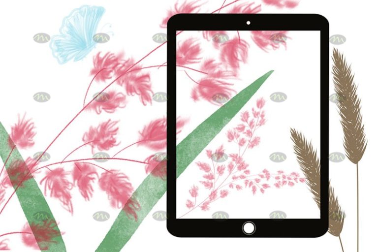 Free download Procreate Flower Doodle Stamp Brushes - Procreate brushes