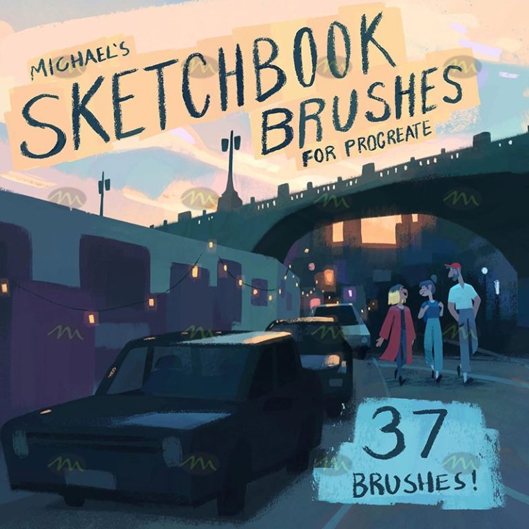 Free download 37 Procreate sketch brushes set Procreate brushes