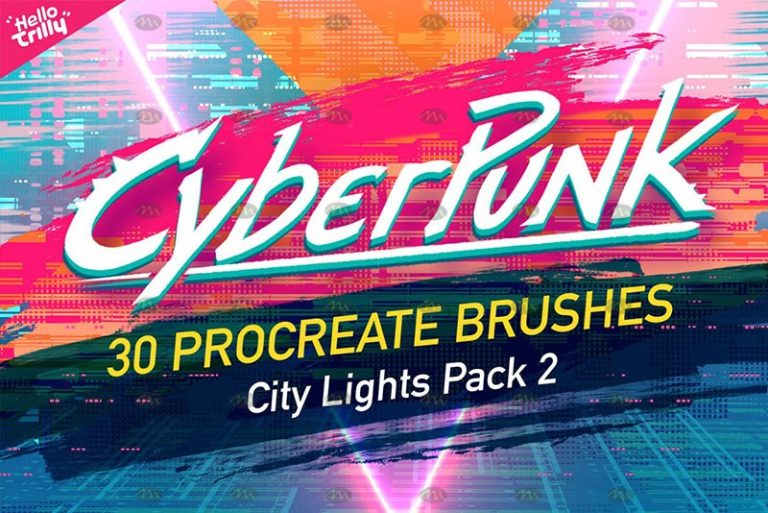 procreate cyberpunk brush free