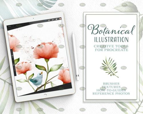 Free download Procreate botanical and floral watercolor brushes set ...