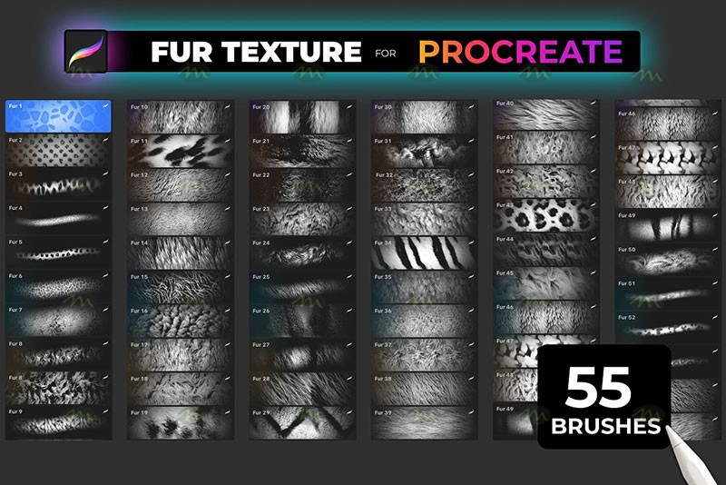 fur, FREE 3D animal brushes