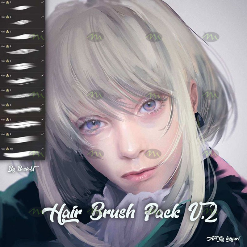 Anime Hands V2 Brush Pack for Procreate 