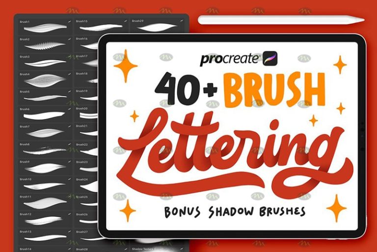 Free download Procreate Handwriting Font Brushes Set Procreate brushes