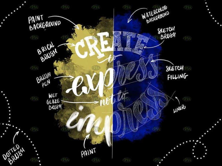 Free download 10 Procreate handwriting font brushes Procreate brushes