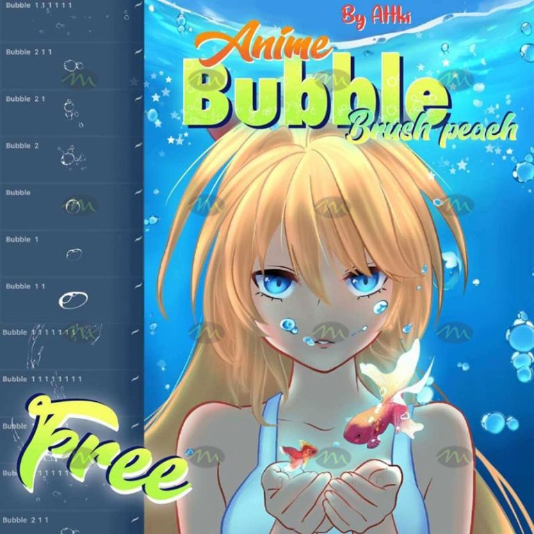 water bubble brush procreate free