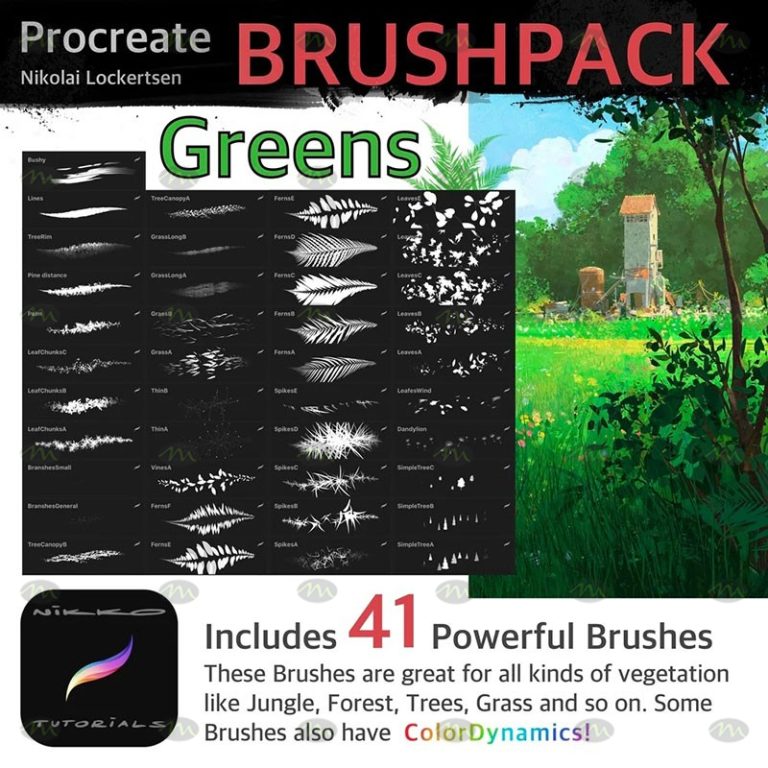 Free download 41 Plant Leaf Procreate Brushes Procreate brushes