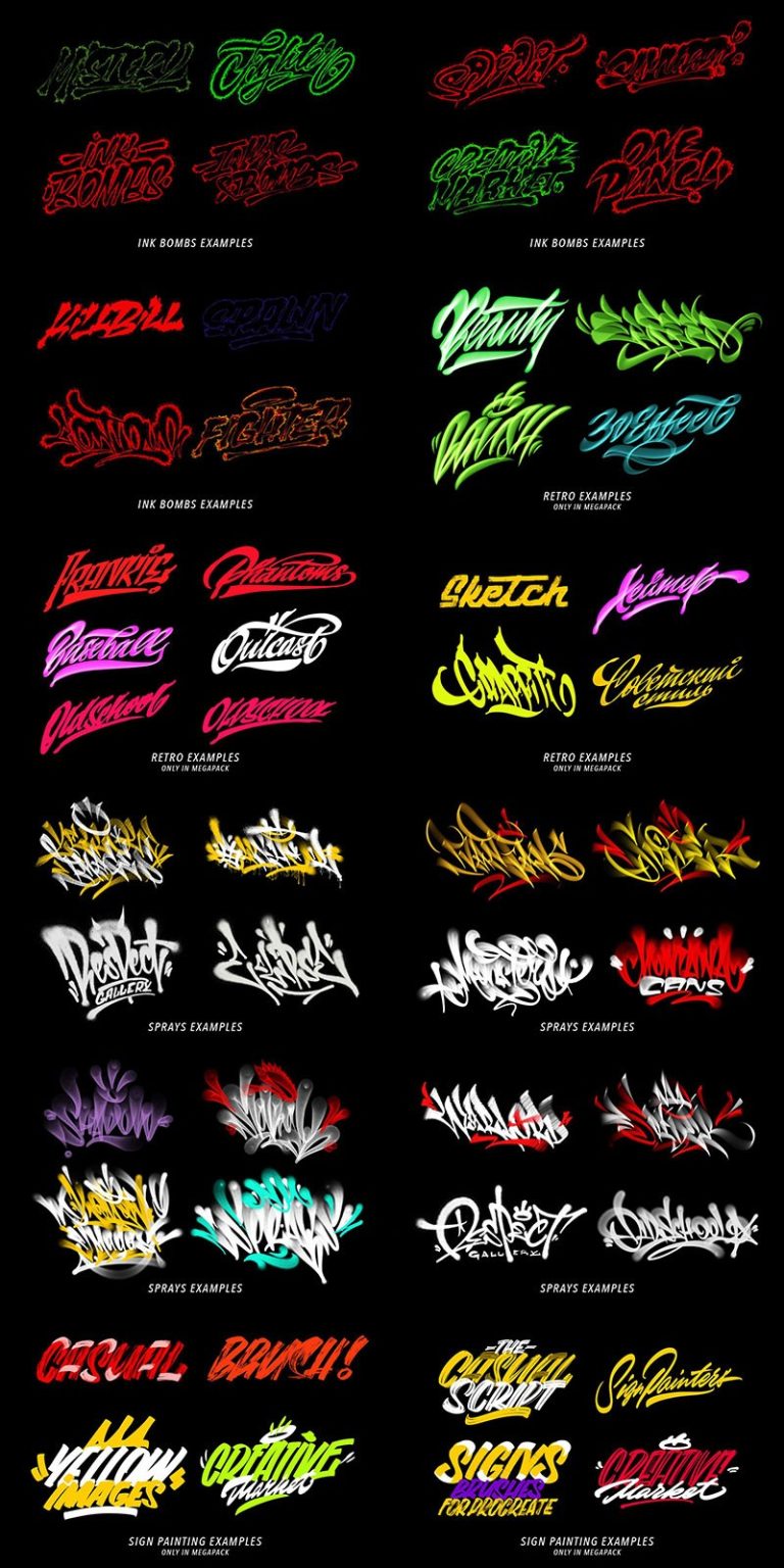 200+ Procreate Board Writing Brush Set Free download Procreate brushes