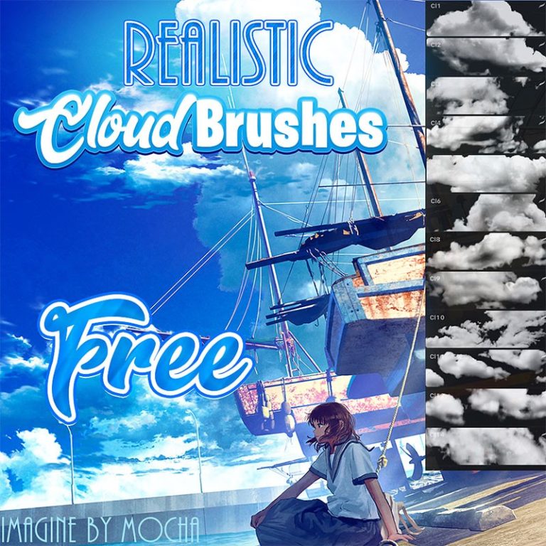 Procreate Anime Cloud Brushes Free download Procreate brushes
