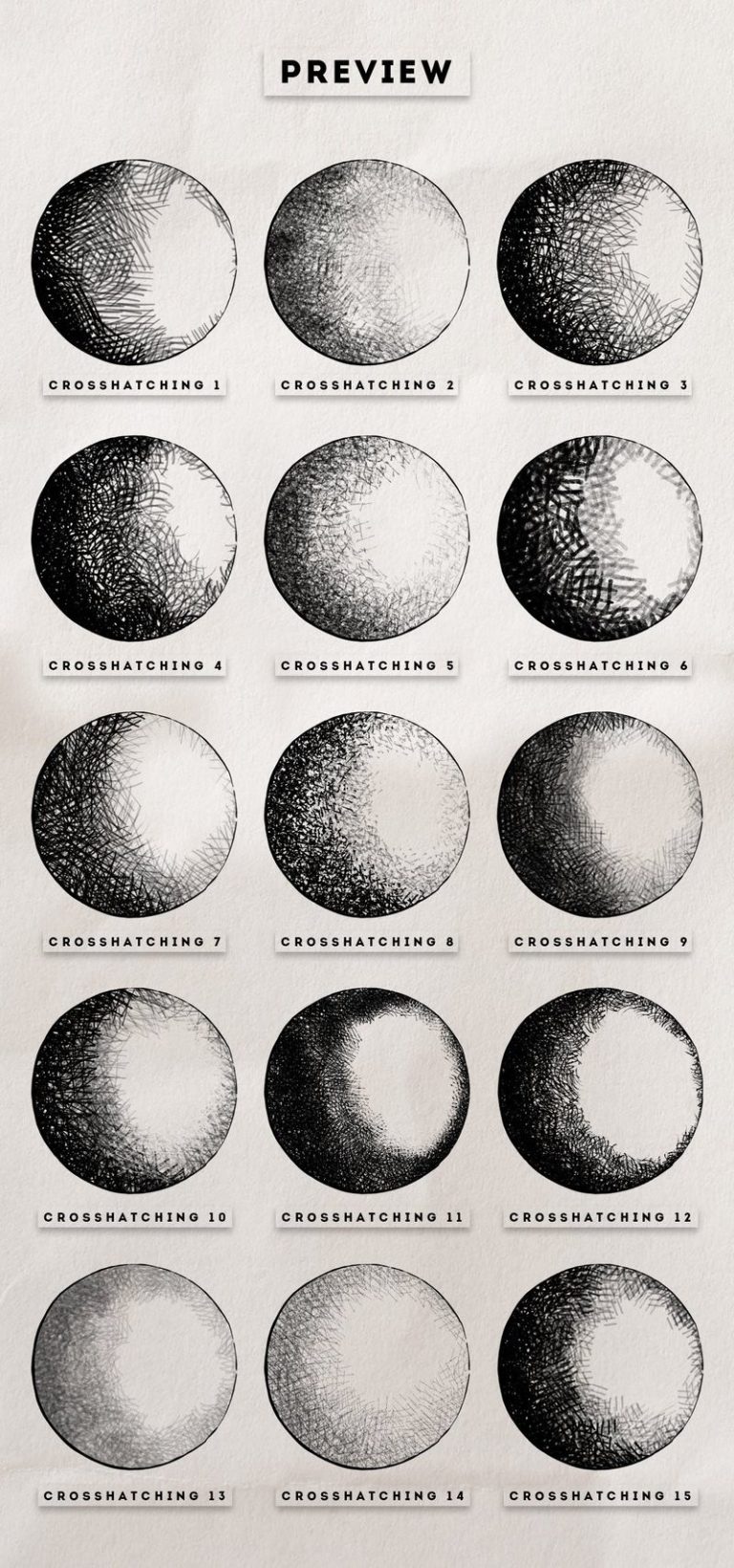 Procreate Shell Shading Procreate Cross Shaded Line Brush Free download - Procreate brushes