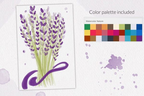 free water texture brush procreate