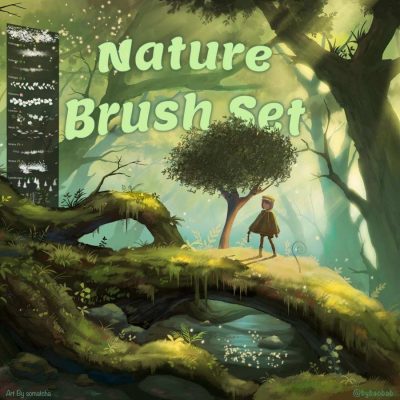 Procreate Nature Brushes Set Free download - Procreate brushes