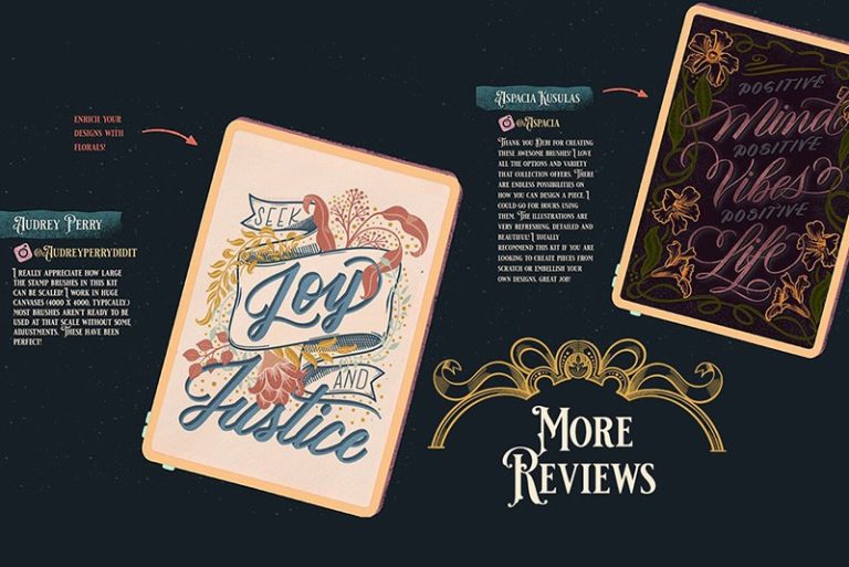 135 Vintage Border Procreate Decorative Brushes Free download