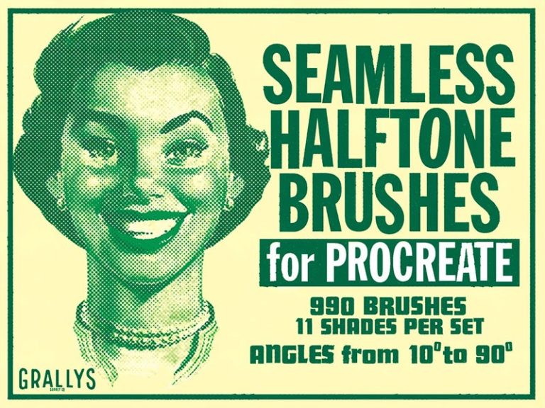 Procreate Seamless Halftone Brush Free download Procreate brushes