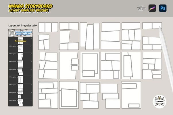 320+ Comic Layout Layout PS and Procreate Brushes Free download ...
