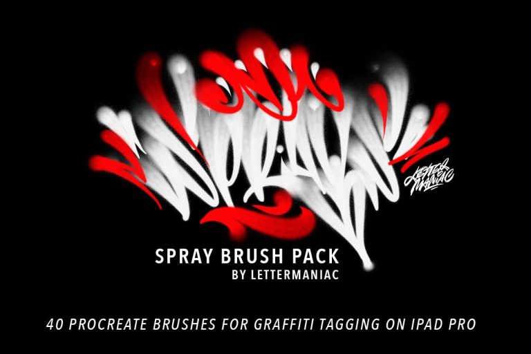 40+ Hand Painted Graffiti Spray Airbrush Procreate Brushes Free ...