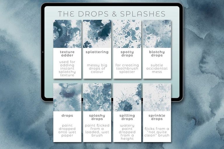 68 Realistic Natural Watercolor Procreate Brushes Free download ...