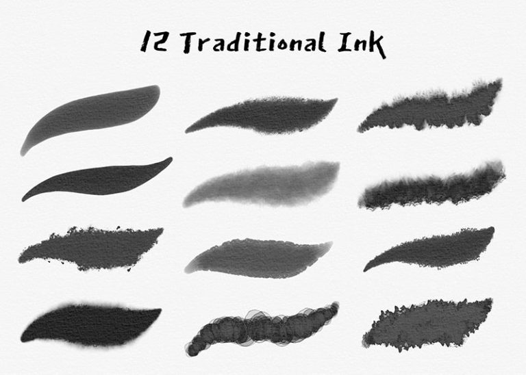 Procreate Japanese Ink Effect Brush Set Free download - Procreate brushes