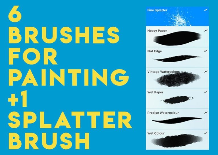 Watercolour Art Effects Procreate Brush Set Free download Procreate