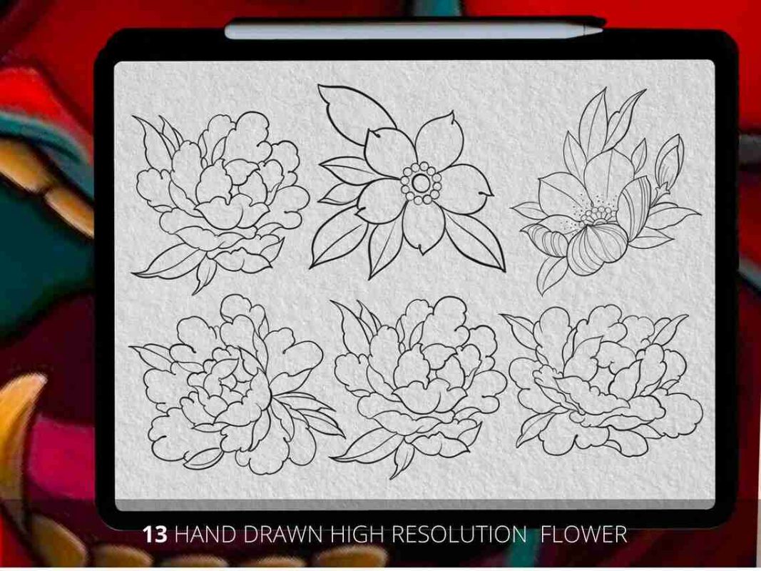 LA43 Tattoo procreate - Procreate brushes