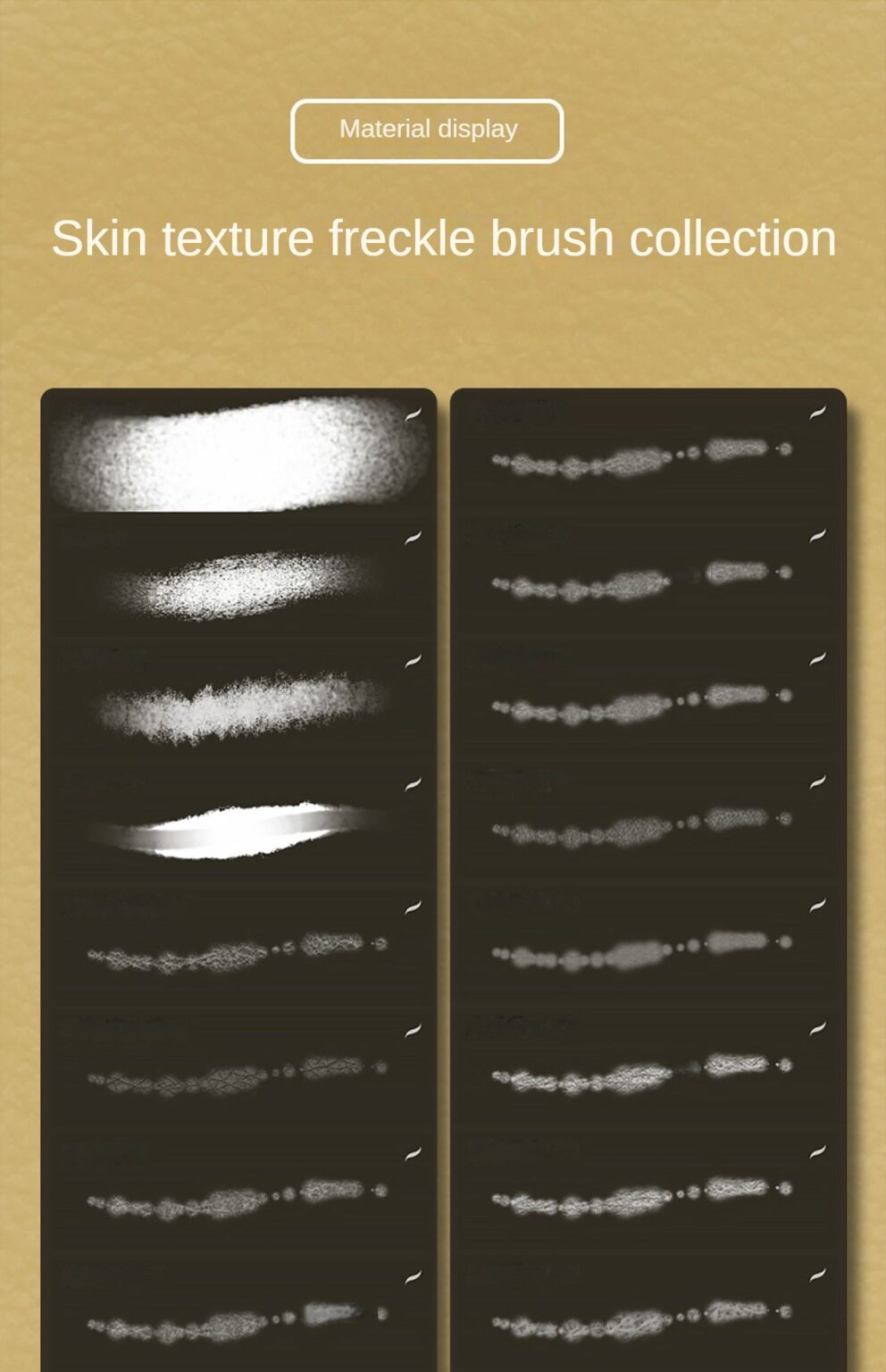 procreate brushes portrait skin texture freckles cracked character skin