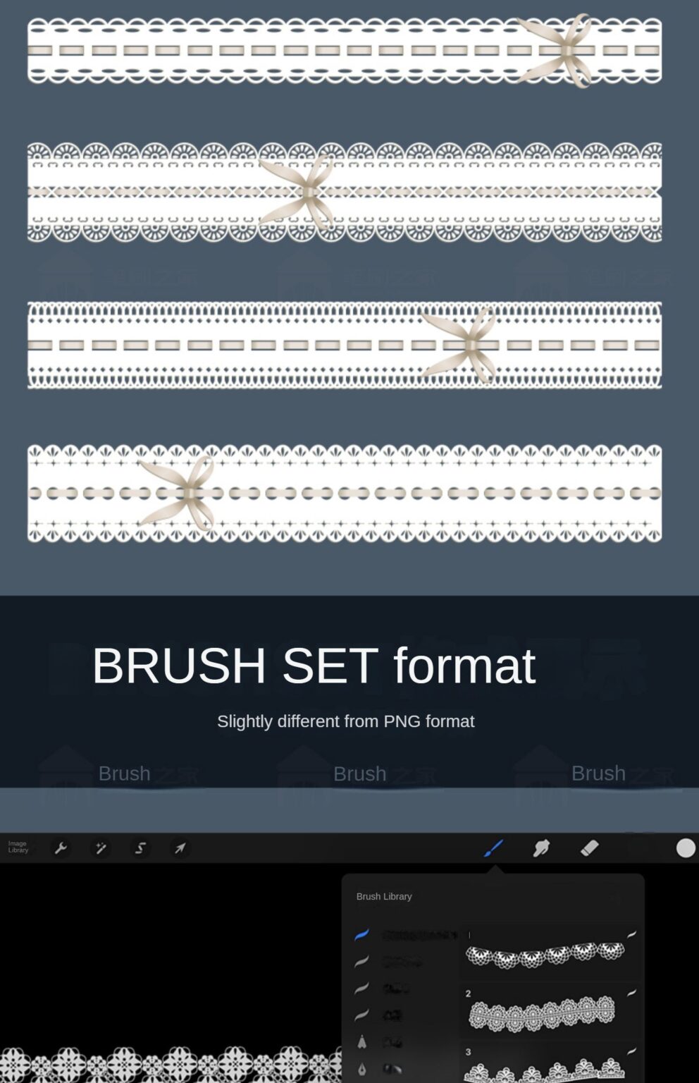 procreate brushes lace openwork lace clothing floral fabric photoshop ...