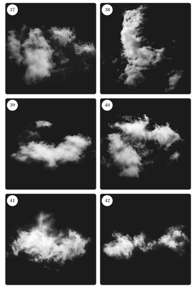 blue sky white clouds procreate brush photoshop clouds realistic clouds ...