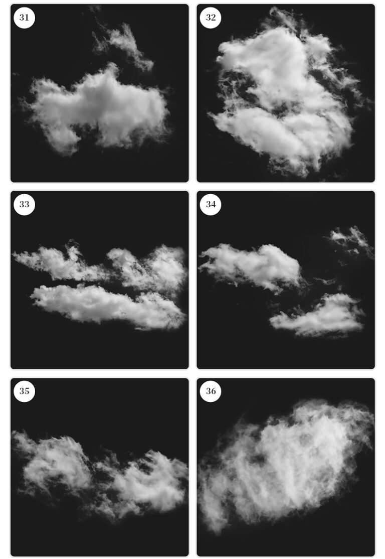 blue sky white clouds procreate brush photoshop clouds realistic clouds ...