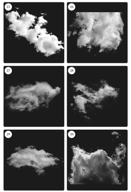 blue sky white clouds procreate brush photoshop clouds realistic clouds ...