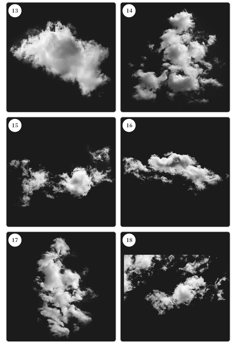 blue sky white clouds procreate brush photoshop clouds realistic clouds ...