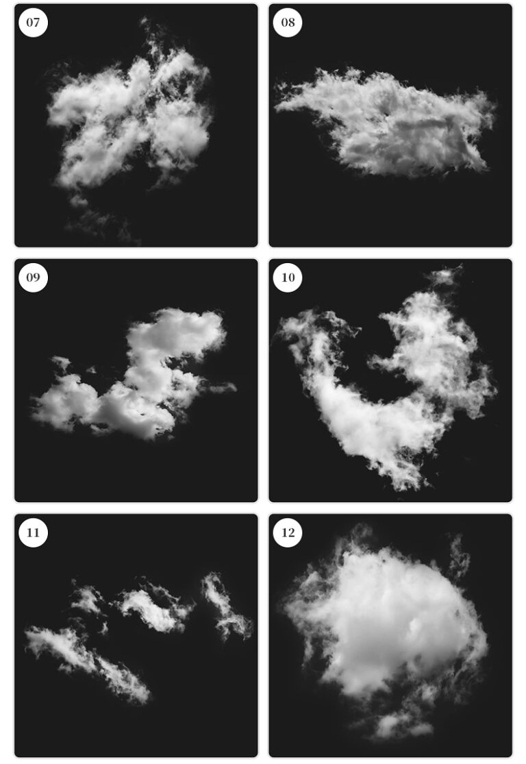 blue sky white clouds procreate brush photoshop clouds realistic clouds ...