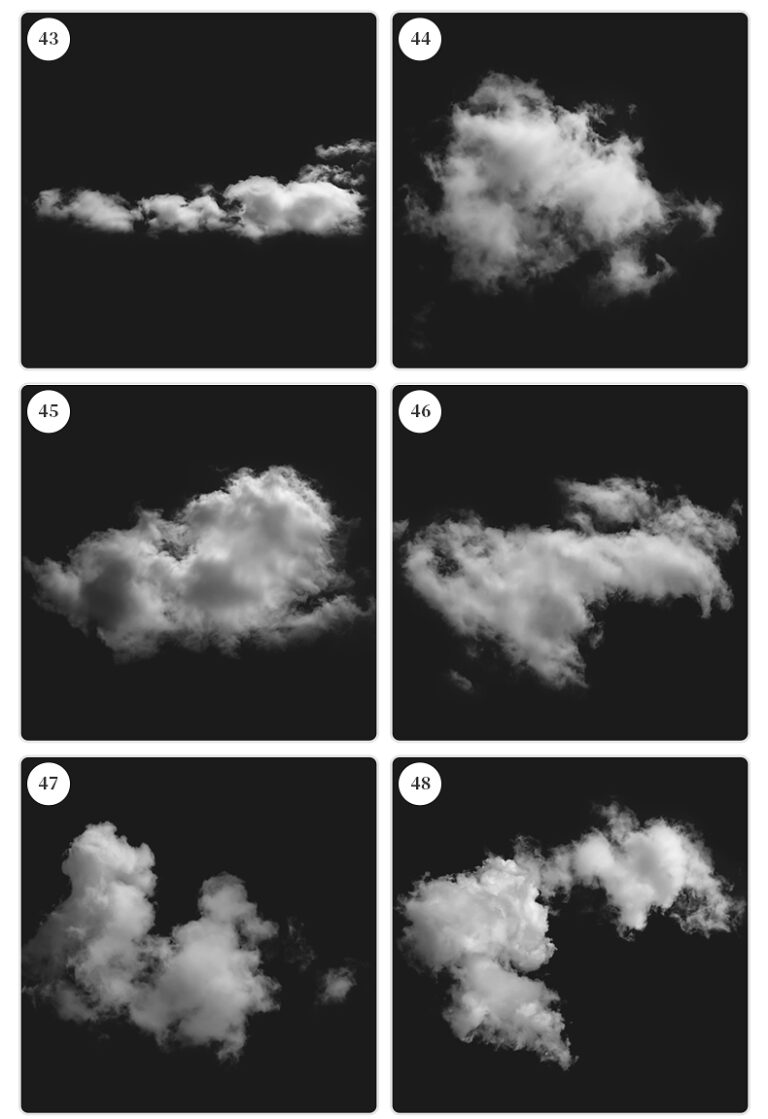 blue sky white clouds procreate brush photoshop clouds realistic clouds ...