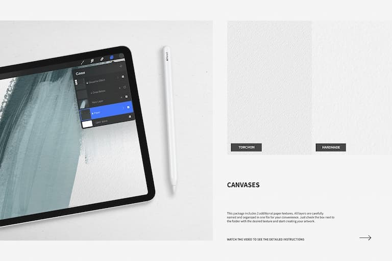 水粉纹理纸-procreate