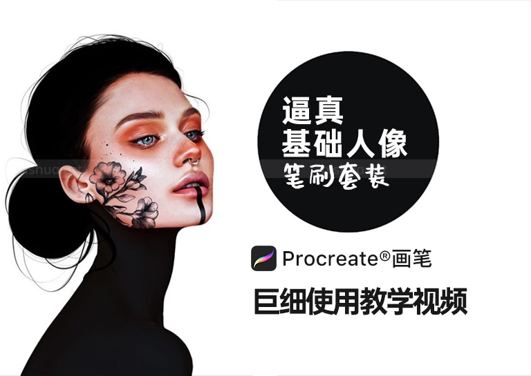 Procreate笔刷之基础人像画笔